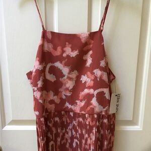 Nine West Women’s Peach & Terra Cotta Blouse